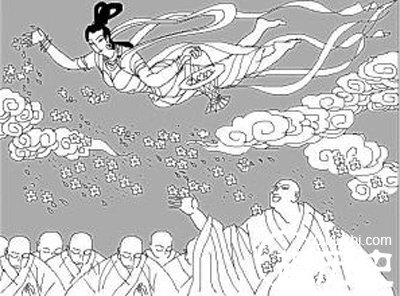 成语天花乱坠的主人公是谁？天花乱坠是什么意思
